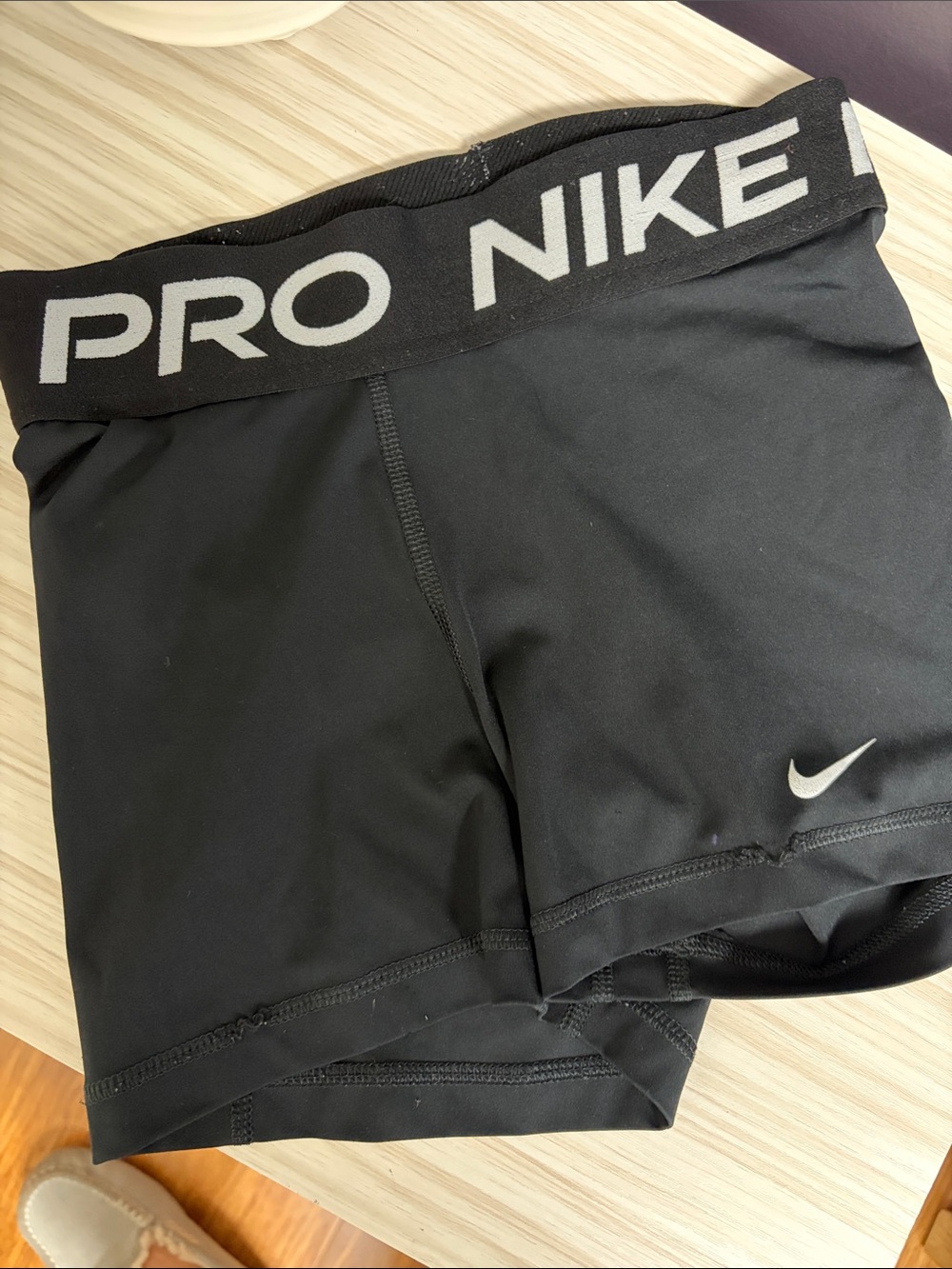 Nike Pro Black Women's Athletic Compression Shorts!! GUC🖤